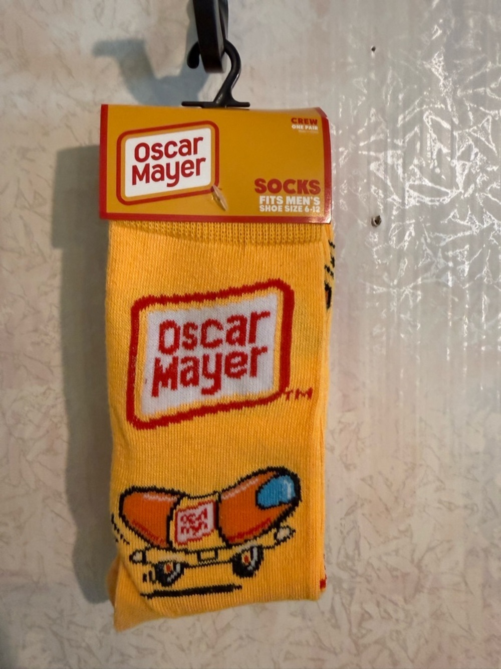 Oscar‎ Mayer Weiner Crew Socks Oh, I wish I were an Oscar Mayer Wiener".